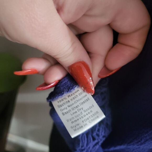 Fun2fun Anthropologie Tank Top blue embroidered - Picture 7 of 7